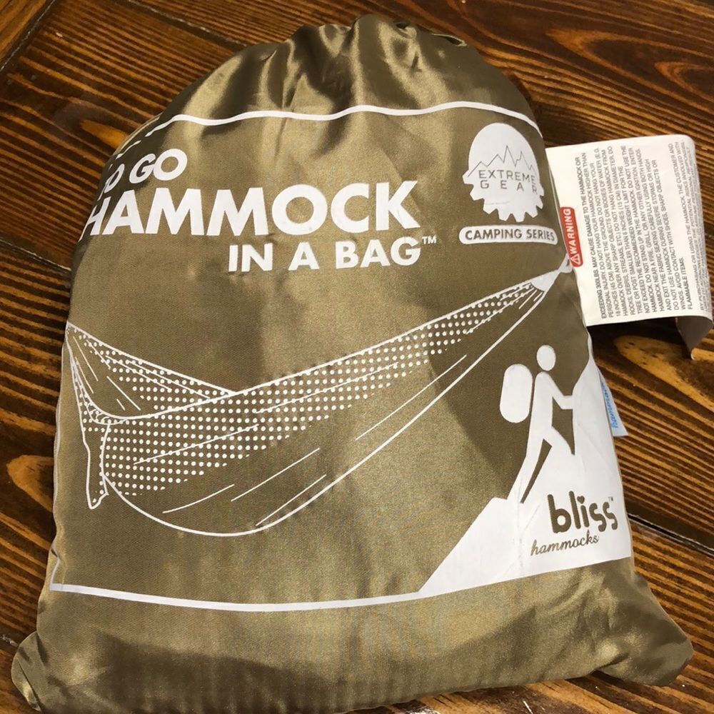 NWOT Bliss to Go Hammock In a Bag No assembly!